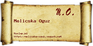 Melicska Oguz névjegykártya